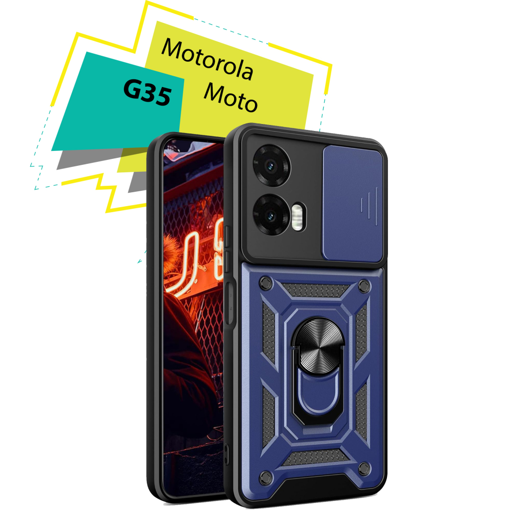 Чохол до мобільного телефона BeCover Military Motorola Moto G35 Blue (713090) - зображення 1
