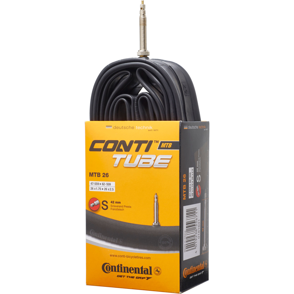 Велосипедна камера Continental MTB 26"x1.75-2.5 47-559 / 62-559 RE PR42mm (181631) - изображение 2