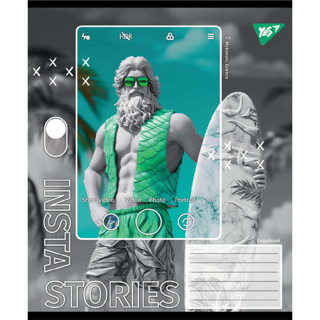 Зошит Yes Insta Storys А5 60 аркушів клітинка (767946) - зображення 5