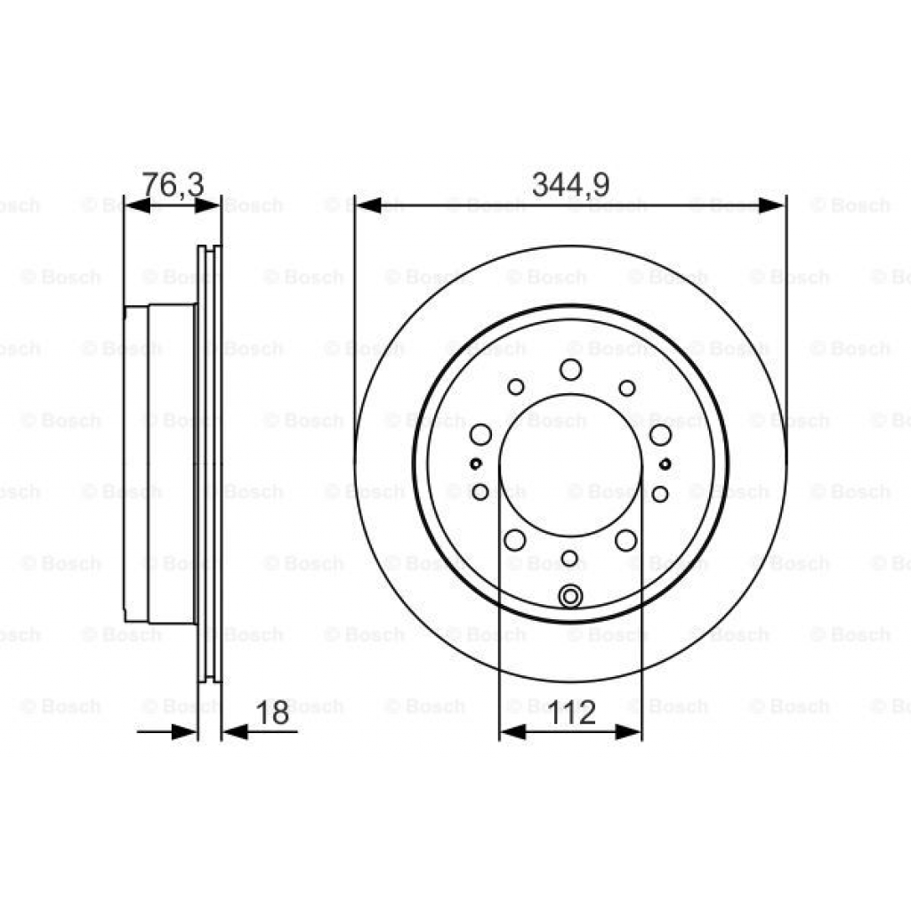 Гальмівний диск Bosch 0 986 479 R32 - зображення 5