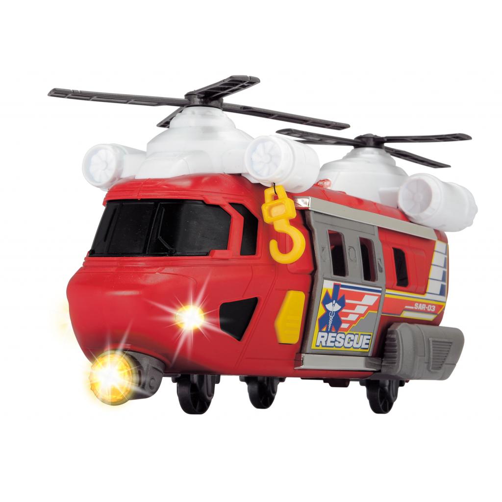 Спецтехніка Dickie Toys Гелікоптер Рятувальна служба з лебідкою, звуком, світловим е (3306009) - зображення 3