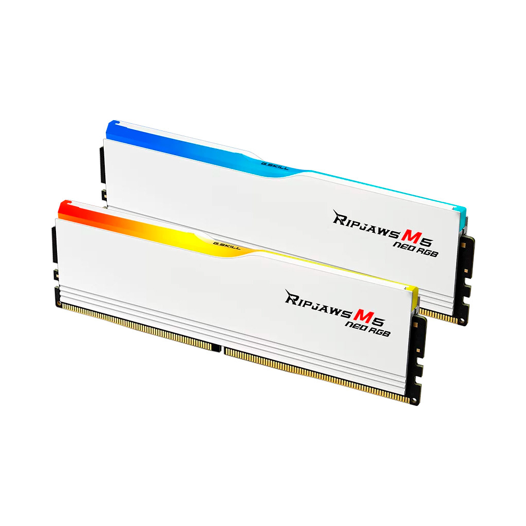 Модуль пам'яті для комп'ютера DDR5 64GB (2x32GB) 6000 MHz Ripjaws M5 Neo RGB Matte White G.Skill (F5-6000J3636F32GX2-RM5NRW) - зображення 3