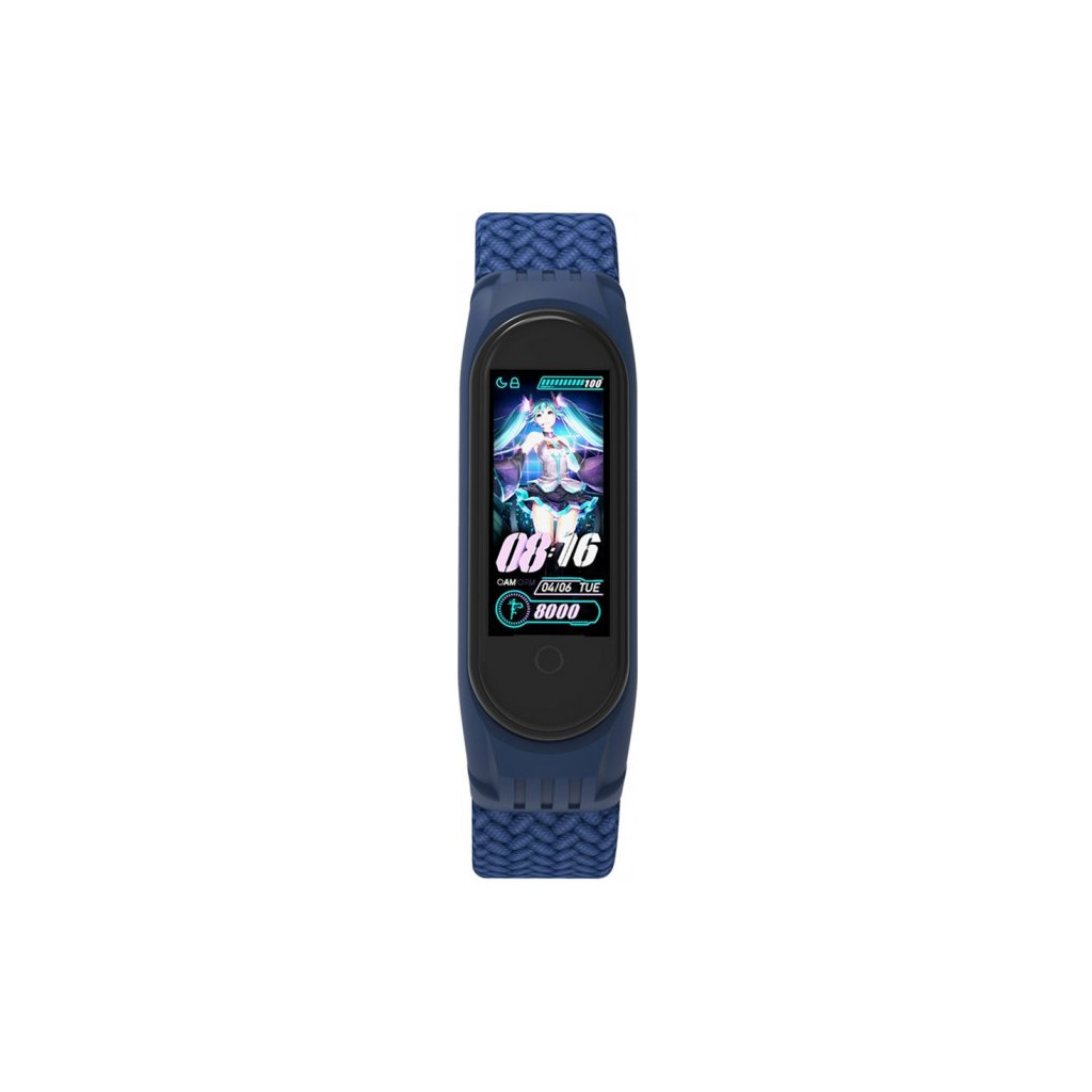 Ремінець до фітнес браслета Armorstandart Braided Solo Loop для Xiaomi Mi Band 4/5/6 Blue size L (ARM58758) - изображение 2