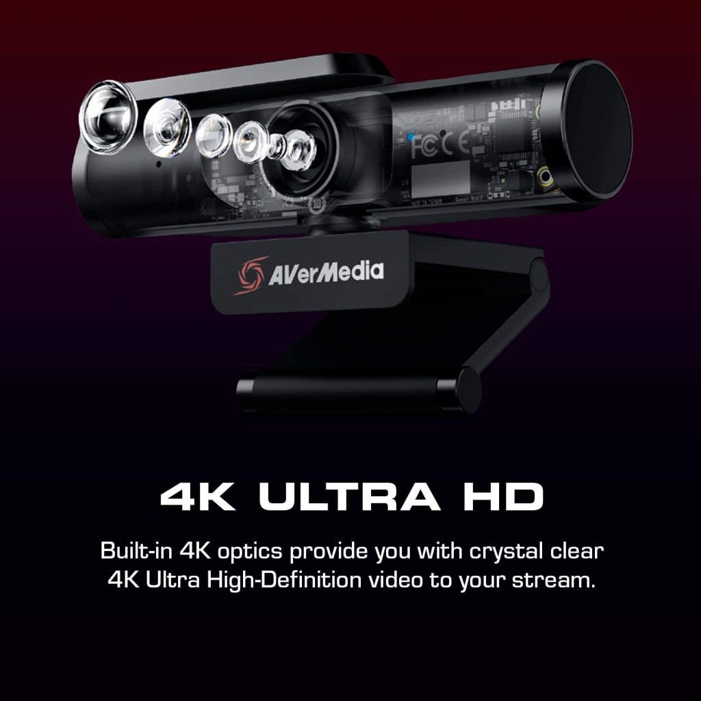 Веб-камера AVerMedia Live Streamer CAM PW513 4K Black (61PW513000AC) - зображення 7