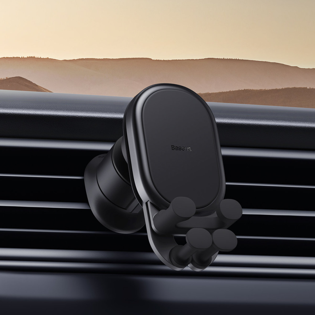 Універсальний автотримач Baseus Stable Gravitational Car Mount Air (Air Outlet Version) (SUWX020001) - зображення 10