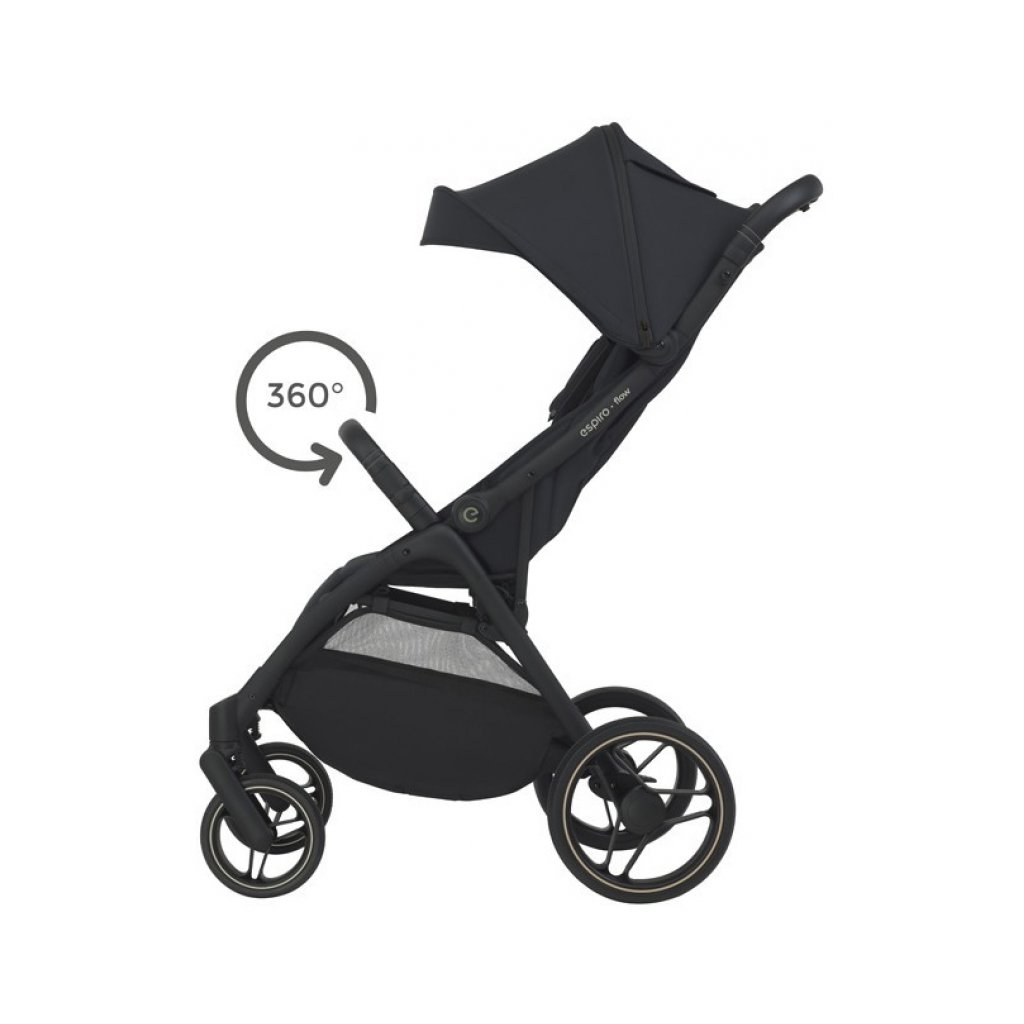 Коляска Espiro Flow 10 Timeless Black (5905683800396) - зображення 3