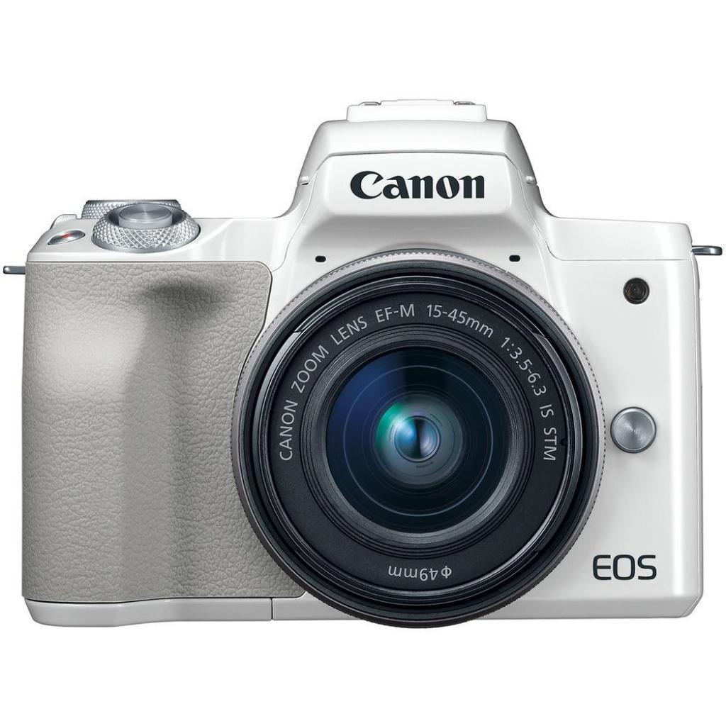 Цифровий фотоапарат Canon EOS M50 15-45 IS STM Kit White (2681C057) - зображення 2