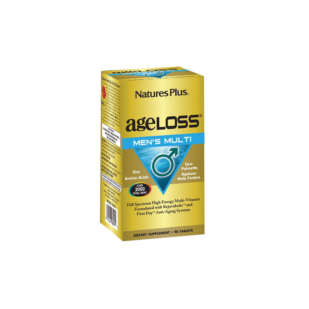 Мультивітамін Natures Plus Мультивітаміни для Чоловіків, AgeLoss, 90 таблеток (NTP8001) - зображення 1