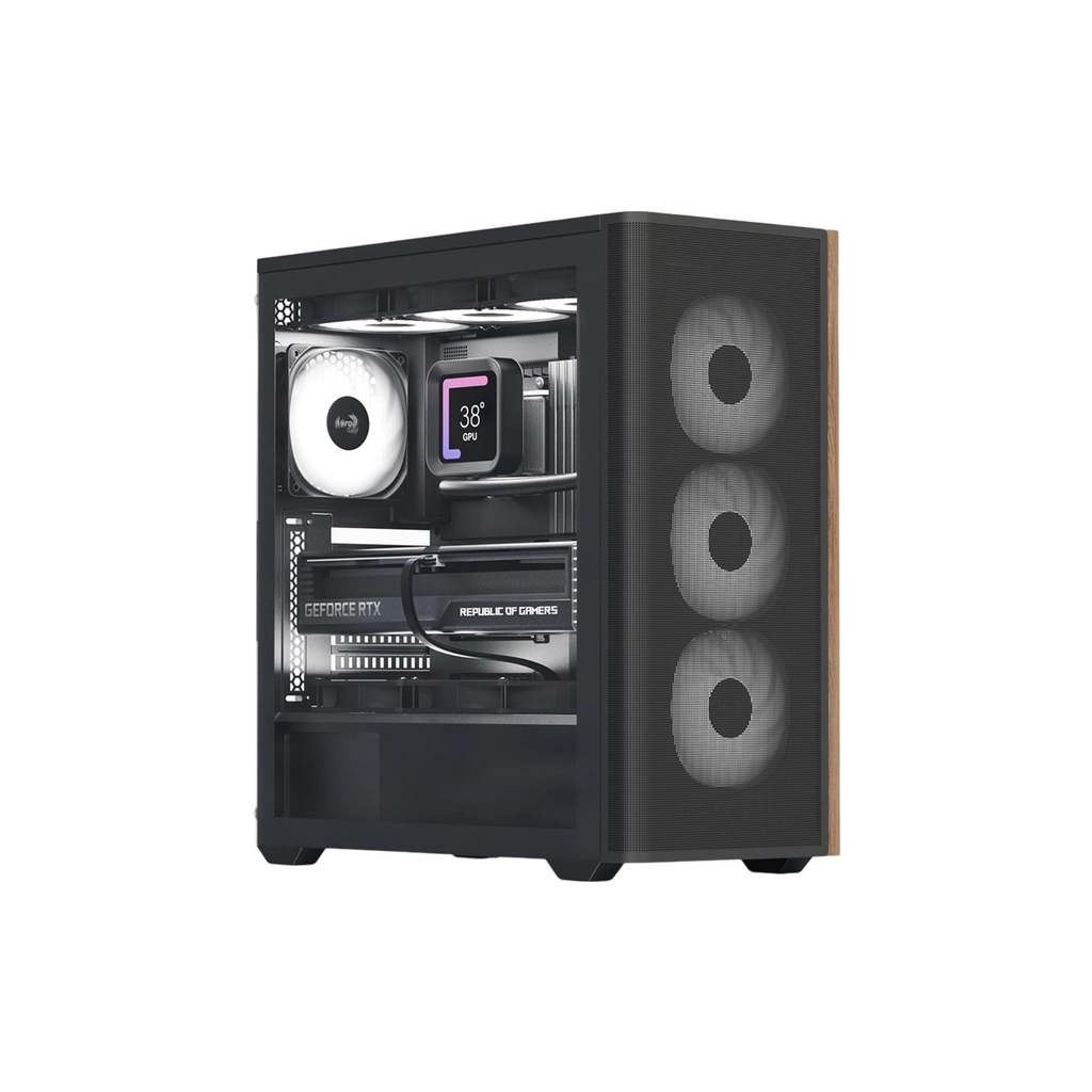 Корпус AeroCool D501A-G-BK-v2 Black (ACCM-DS01043.11) - зображення 1