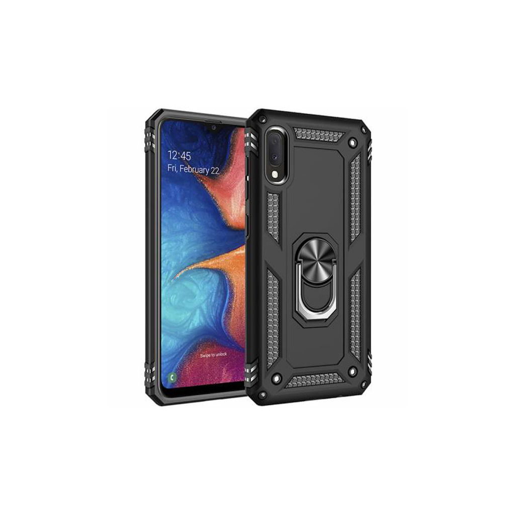 Чохол до мобільного телефона BeCover Military Samsung Galaxy A02 SM-A022 / M02 SM-M022 Black (706640) - зображення 1