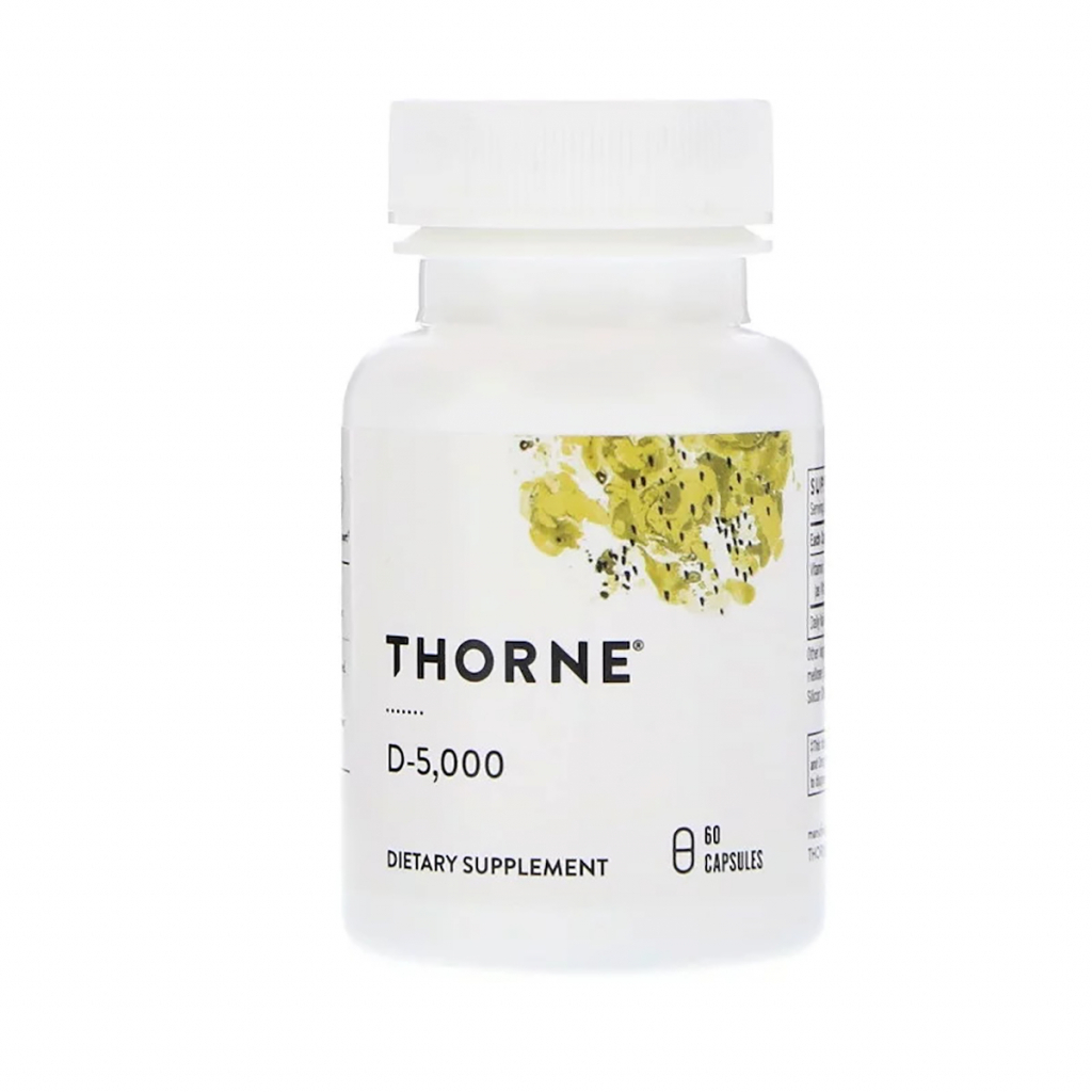 Вітамін Thorne Research Вітамін D3, 5000МЕ, 60 капсул (THR-13801) - зображення 1