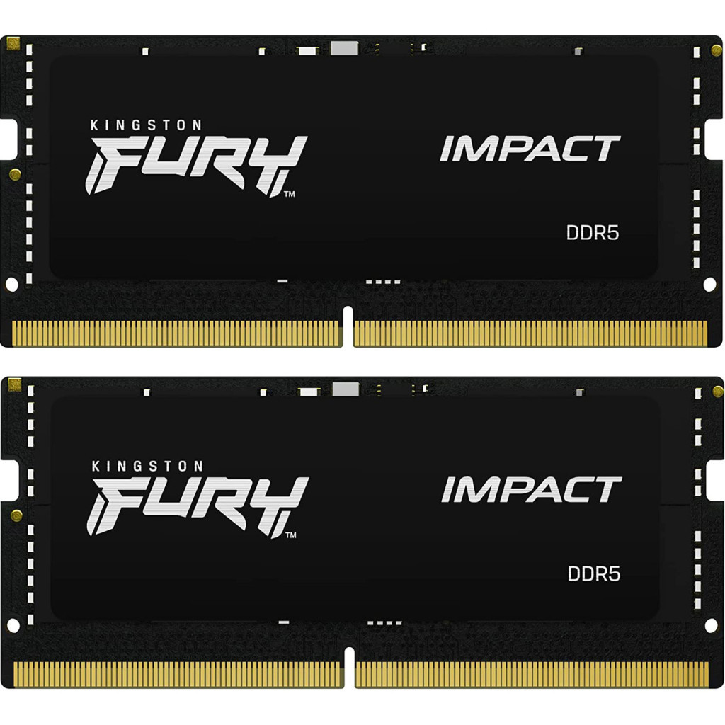 Модуль пам'яті для ноутбука SoDIMM DDR5 32GB (2x16GB) 6400 MHz Impact Kingston Fury (ex.HyperX) (KF564S38IBK2-32) - зображення 1