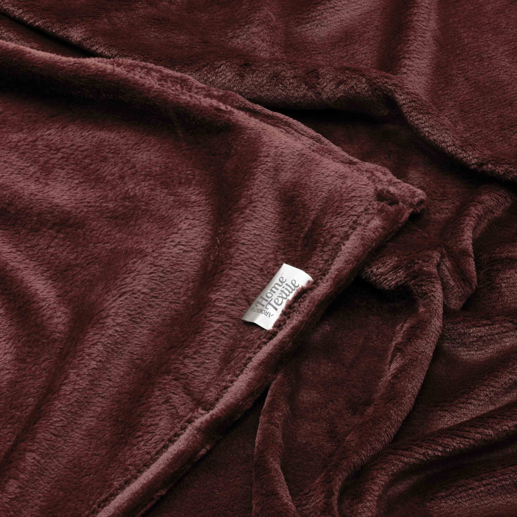 Плед Ardesto Flannel 160х200см, 100% поліестер, бургунді (ART0221SB) - зображення 3