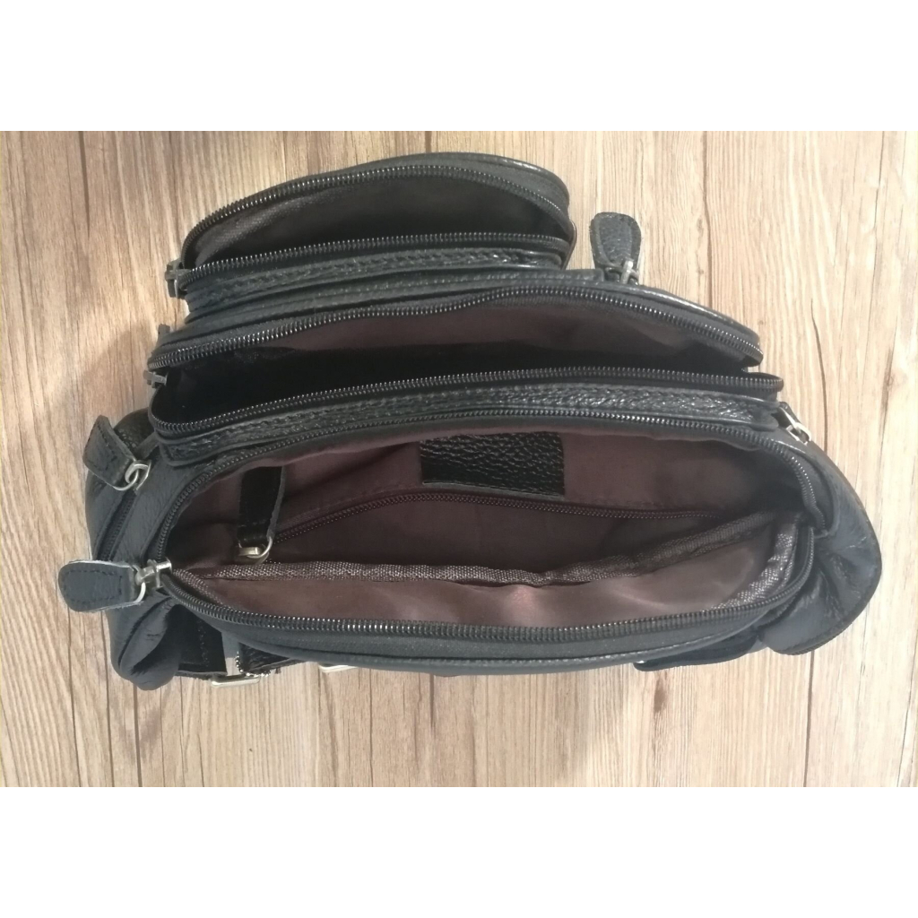 Сумка Vintage Поясна чоловіча Чорна (14817) - зображення 7