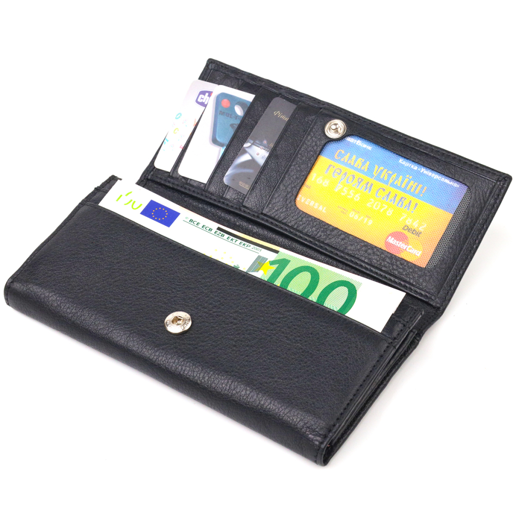 Гаманець Canpellini З натуральної шкіри Чорний (21657) - зображення 5