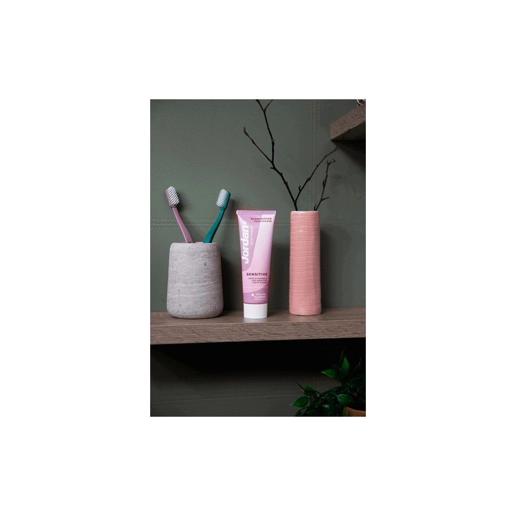 Зубна паста Jordan Stay Fresh Sensitive Toothpaste Для чутливих зубів 75 мл (7310610021252) - изображение 5