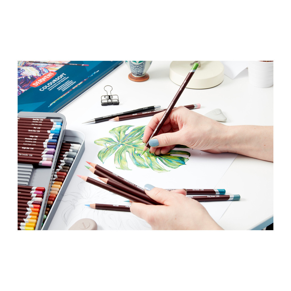 Олівці кольорові Derwent Coloursoft, 24 кольорів (5028252188937) - зображення 3