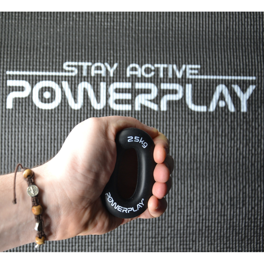 Еспандер PowerPlay PP-4324 Hand Grip Ring Hard 25 кг Чорний (PP_4324_25kg) - зображення 7