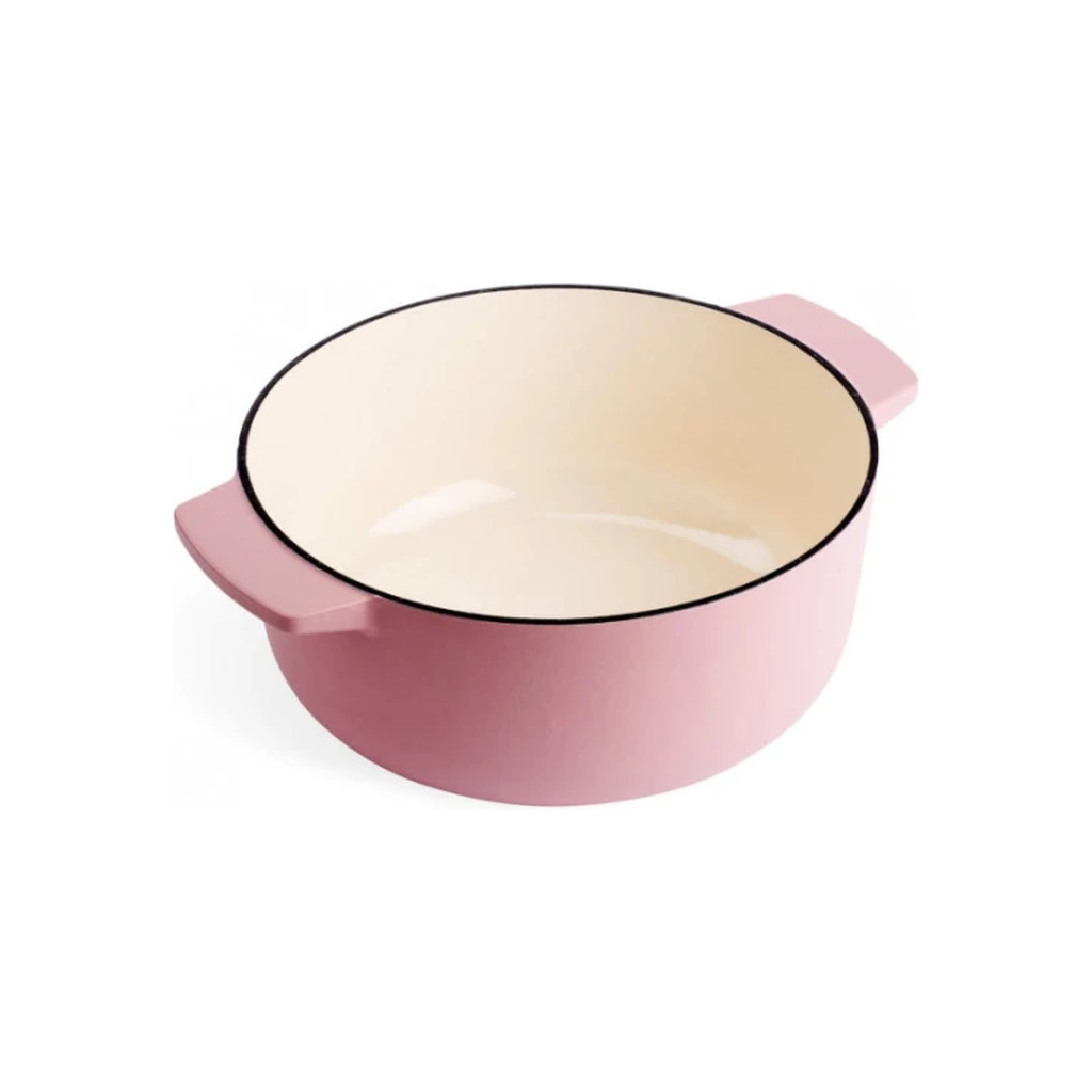 Каструля KitchenAid чавунна з кришкою 5,2 л Суха троянда (CC007431-001) - зображення 4