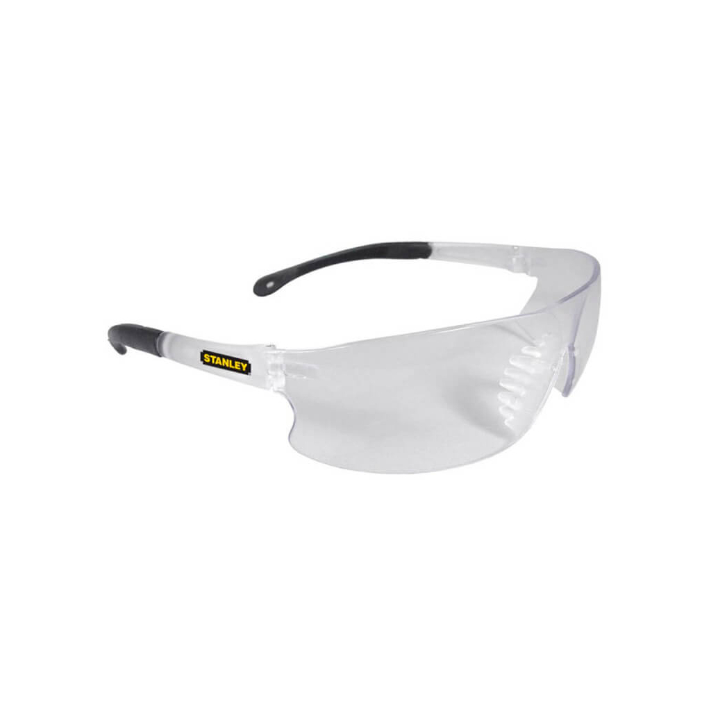 Захисні окуляри Stanley прозорі, полікарбонатні, з м'якими гумовими наконечниками на дужках (SY120-1D) - зображення 1