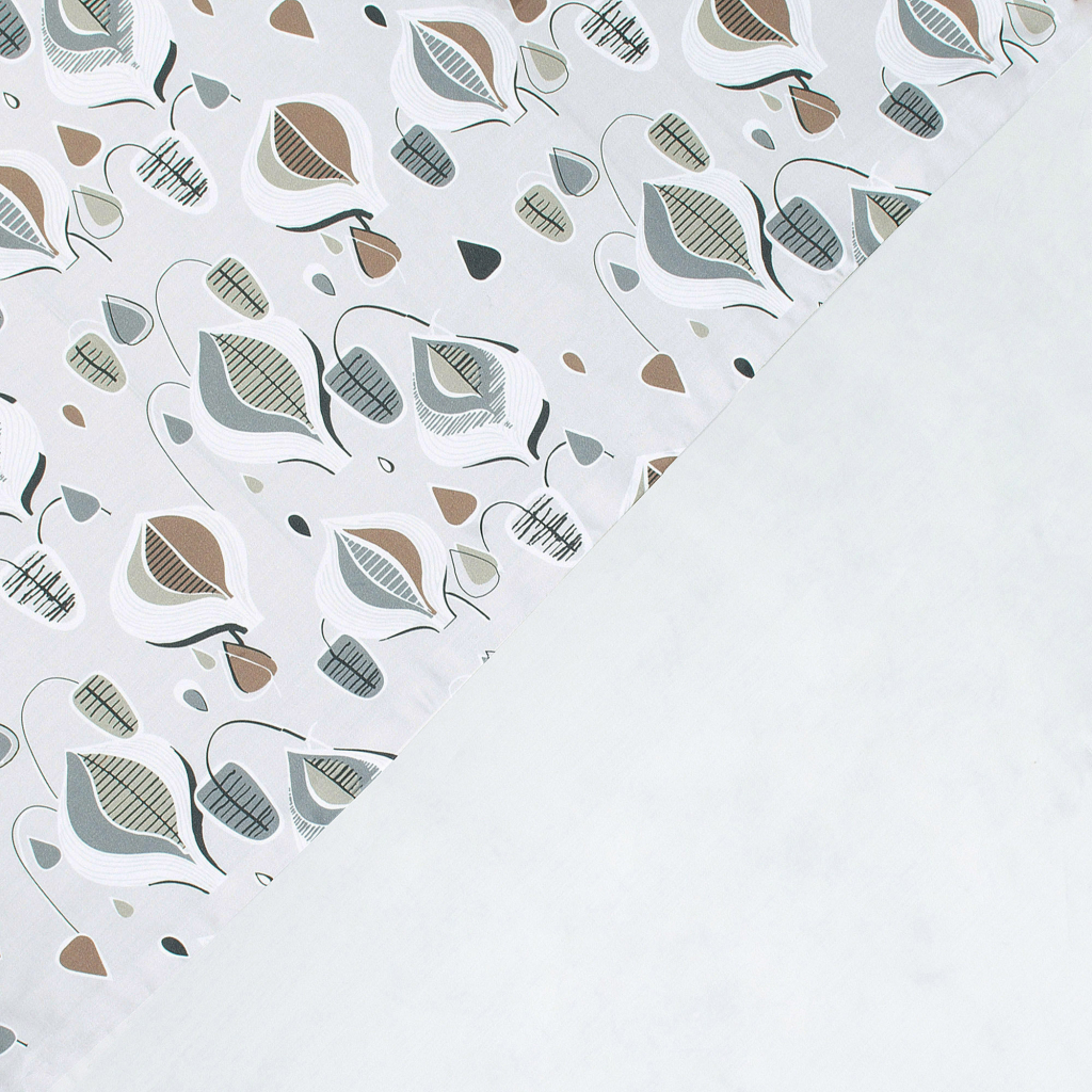 Постільна білизна Emanuela Galizzi Arianna світло-сірий сатин євро (175196) - зображення 2