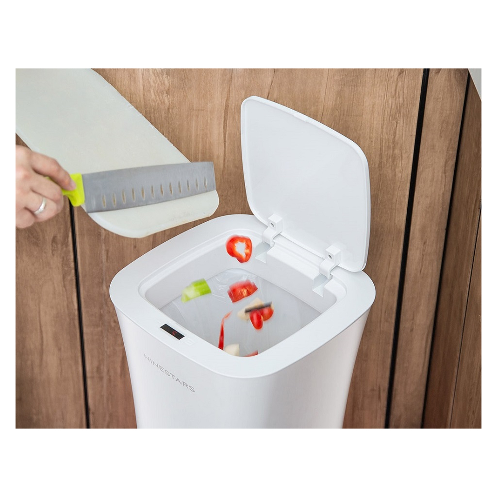 Контейнер для сміття Xiaomi Ninestars Waterproof Induction Trash White (DZT-10-11S) - изображение 4