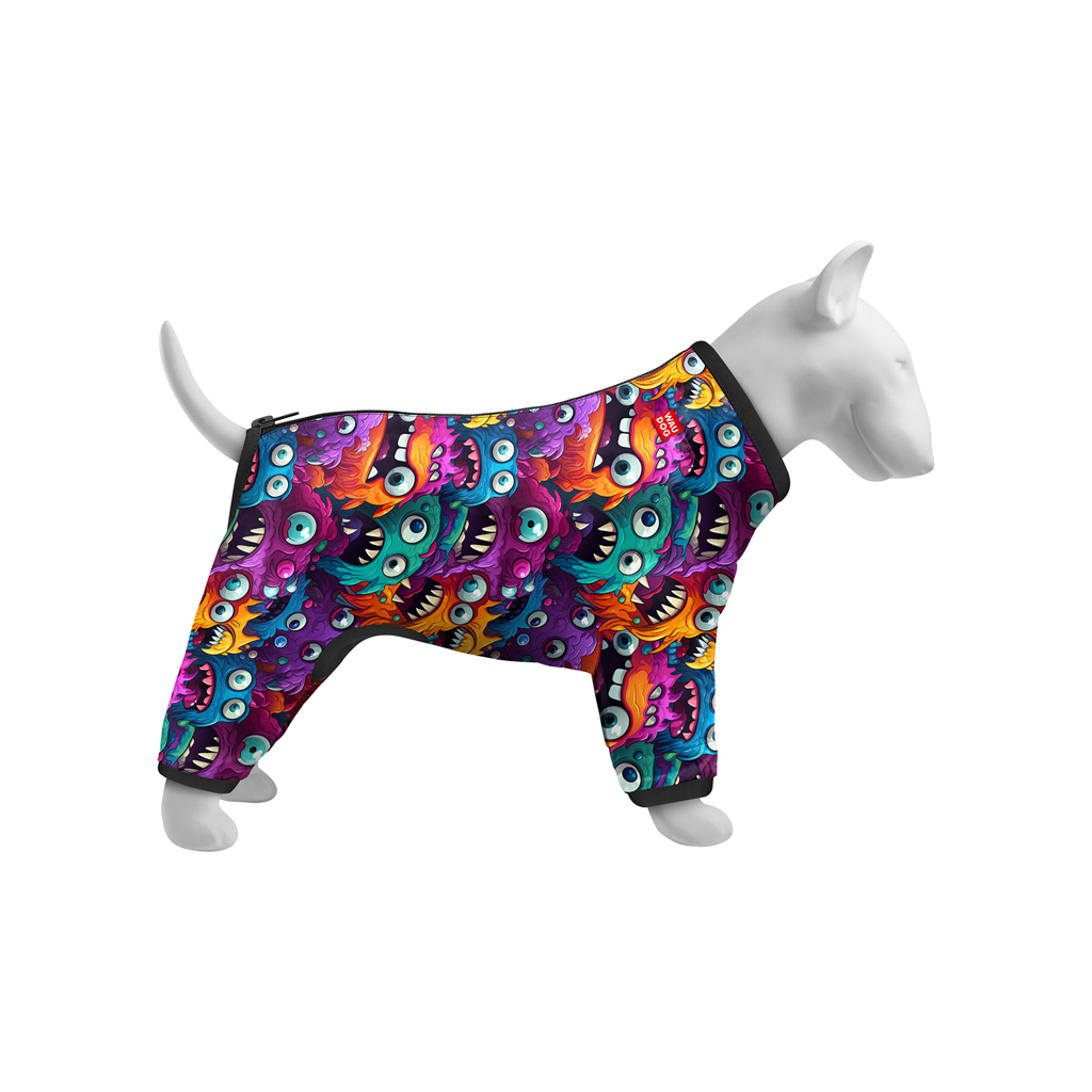 Вітровка для тварин WAUDOG Clothes Зубасті монстри XS 30 (387-4048) - зображення 3