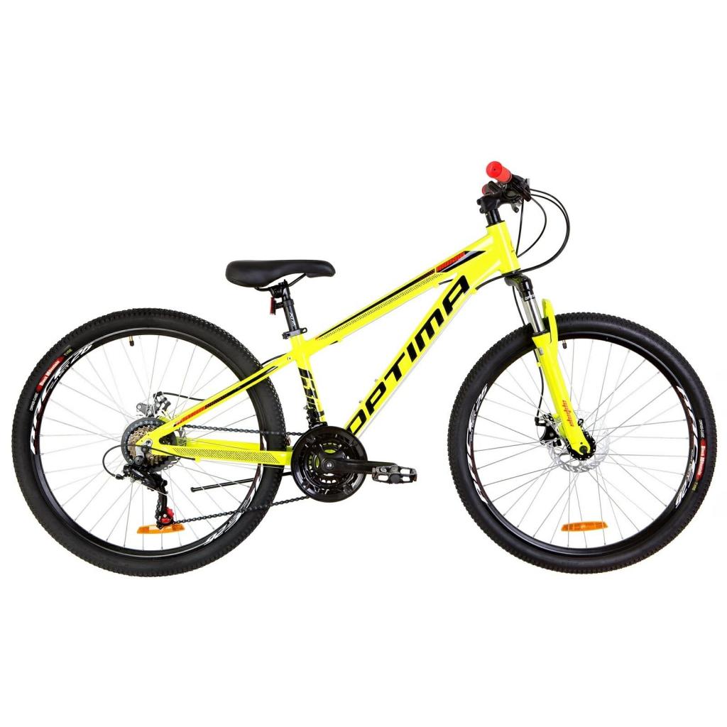 Велосипед Optimabikes 26" MOTION AM DD рама-13" 2019 жовто-чорний з помаранчевим (OPS-OP-26-141) - зображення 1