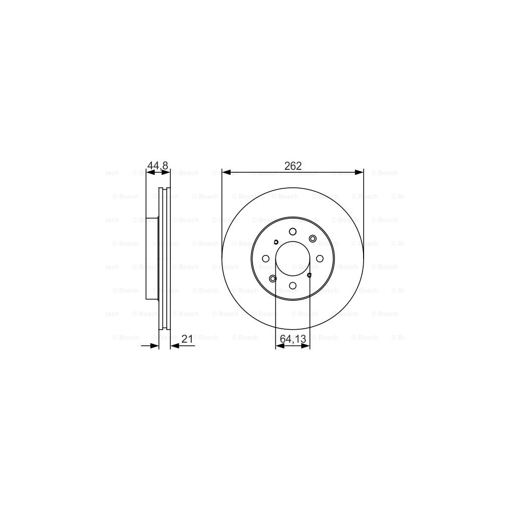 Гальмівний диск Bosch 0 986 479 R80 - зображення 1
