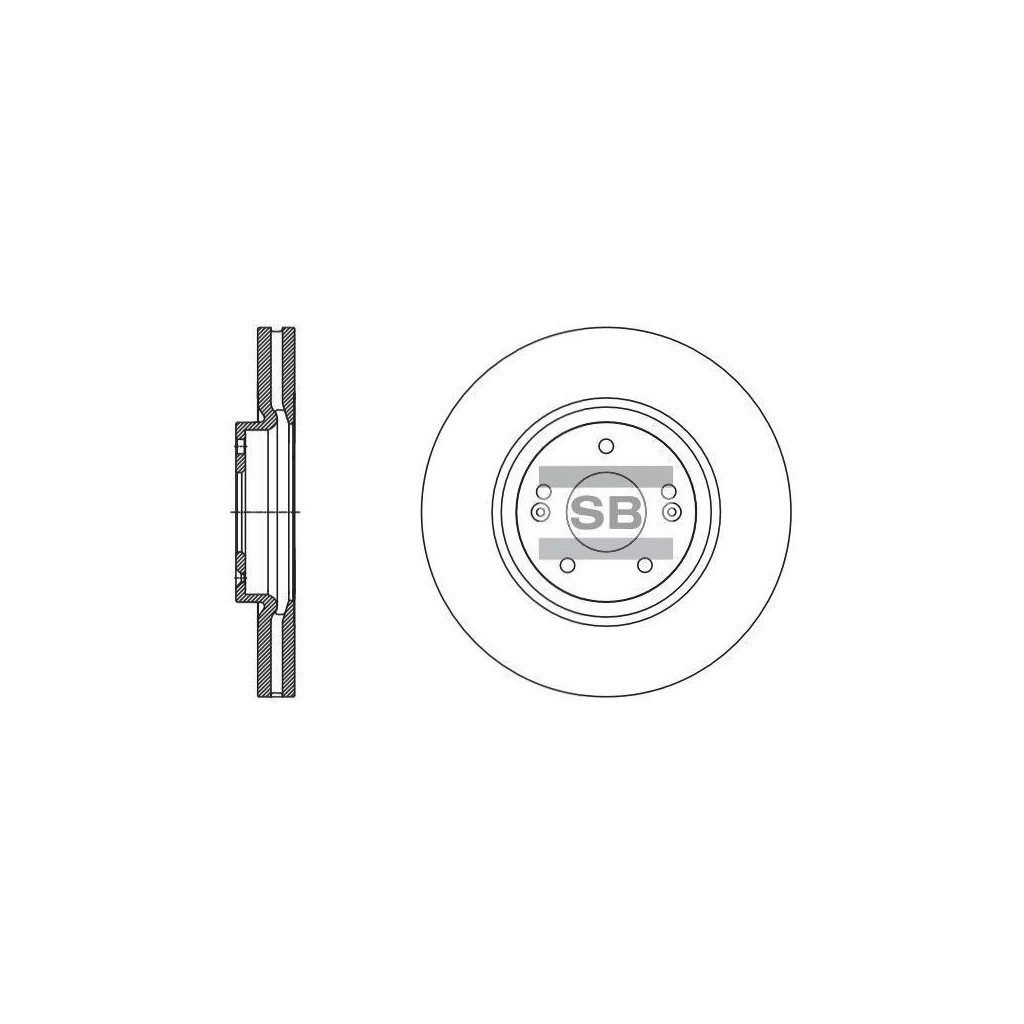 Гальмівний диск HI-Q SD1132 - зображення 1