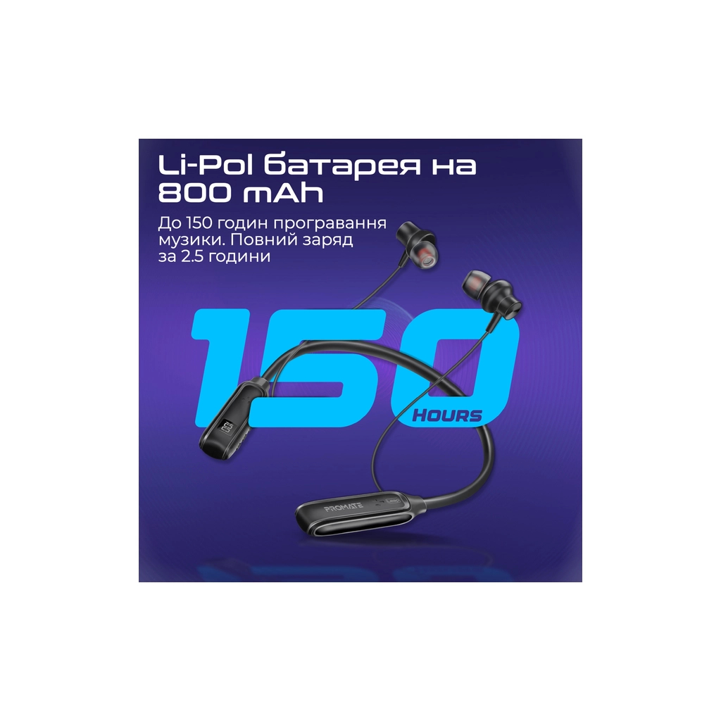 Навушники Promate Leap Black (leap.black) - зображення 5