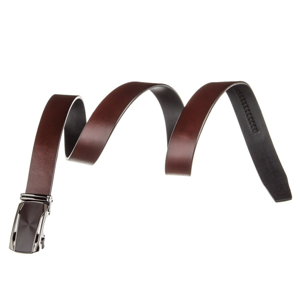 Ремінь Vintage З натуральної шкіри зі шкіряною вставкою в пряжці Коричневий (20216) - зображення 5