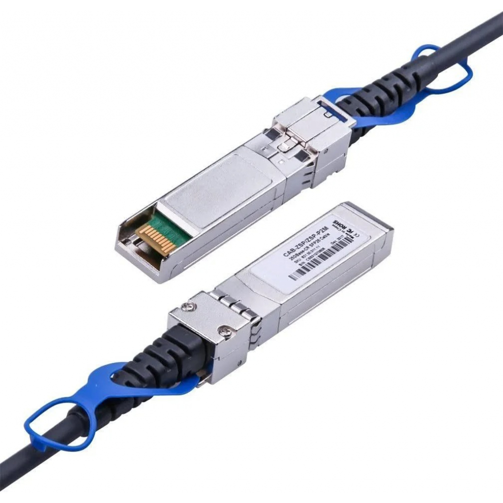 Оптичний патчкорд Alistar SFP28 to SFP28 25G Directly-attached Copper Cable 2M (DAC-SFP28-2M) - изображение 3