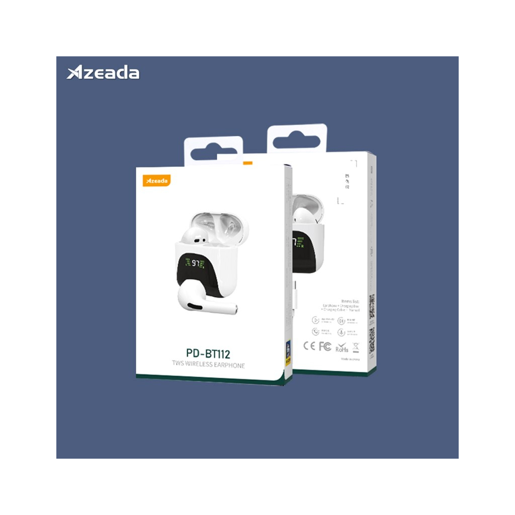 Навушники Proda Azeada Lingcon 4th Mini TWS BT-112 White (PRD-BT112WT) - зображення 3