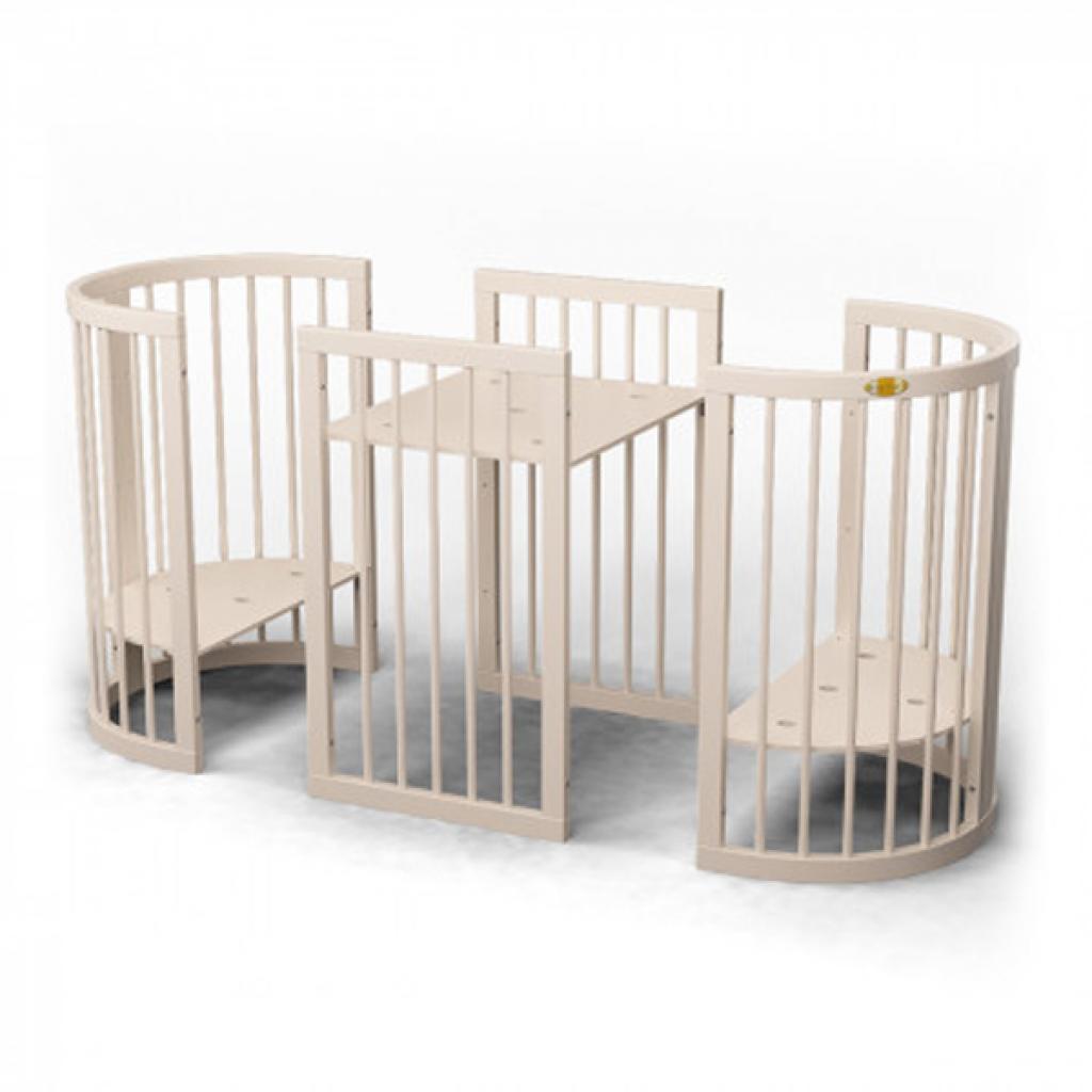 Ліжечко Ingvart SMART BED ROUND сл. кістка (1721015) - зображення 4