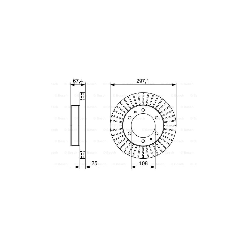 Гальмівний диск Bosch 0 986 479 A96 - зображення 5
