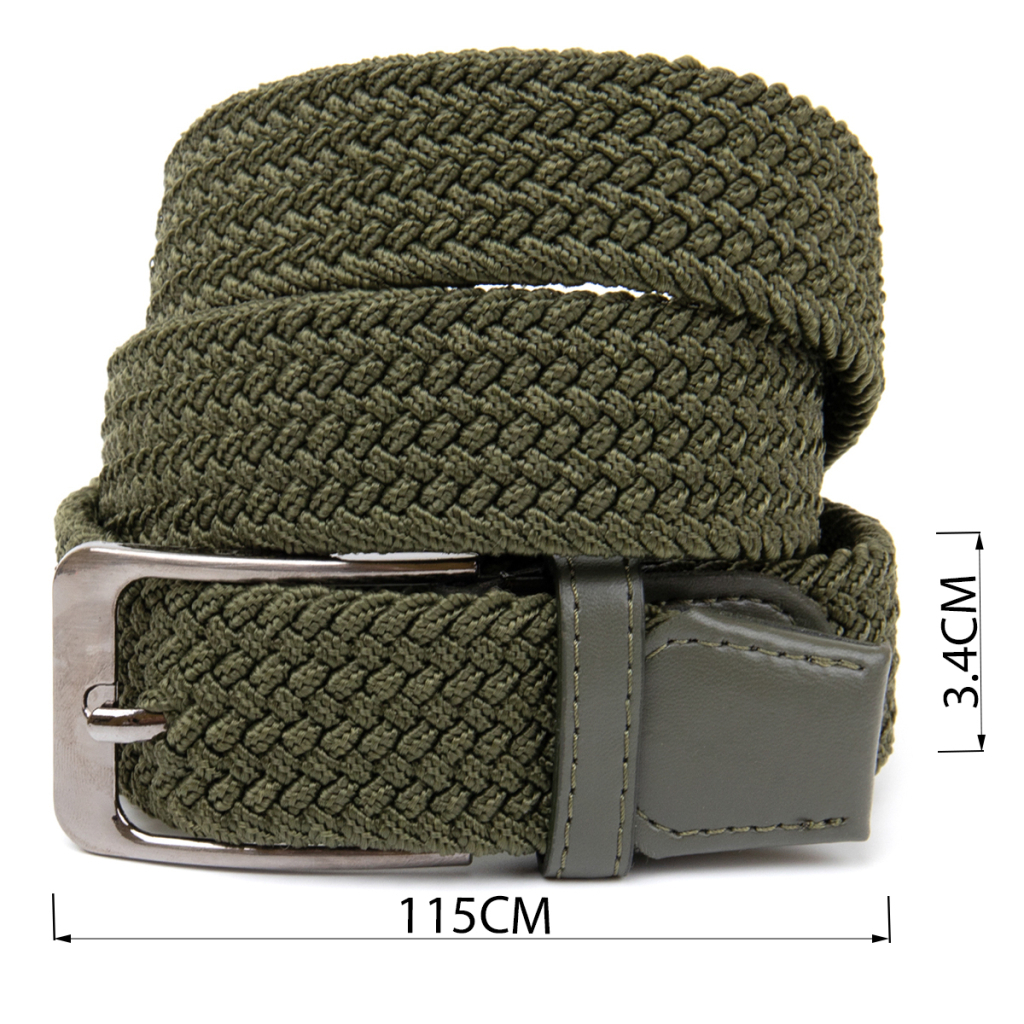 Ремінь Vintage Текстильний чоловічий Оливковий (20527) - зображення 4