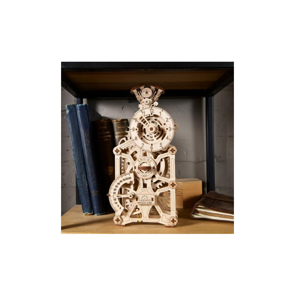 Конструктор Ugears механічний Годинник двигун (70217) - зображення 9