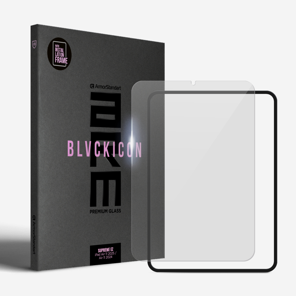Скло захисне Armorstandart Supreme Black Icon Apple iPad mini 2024 / mini 6 (ARM81846) - зображення 1