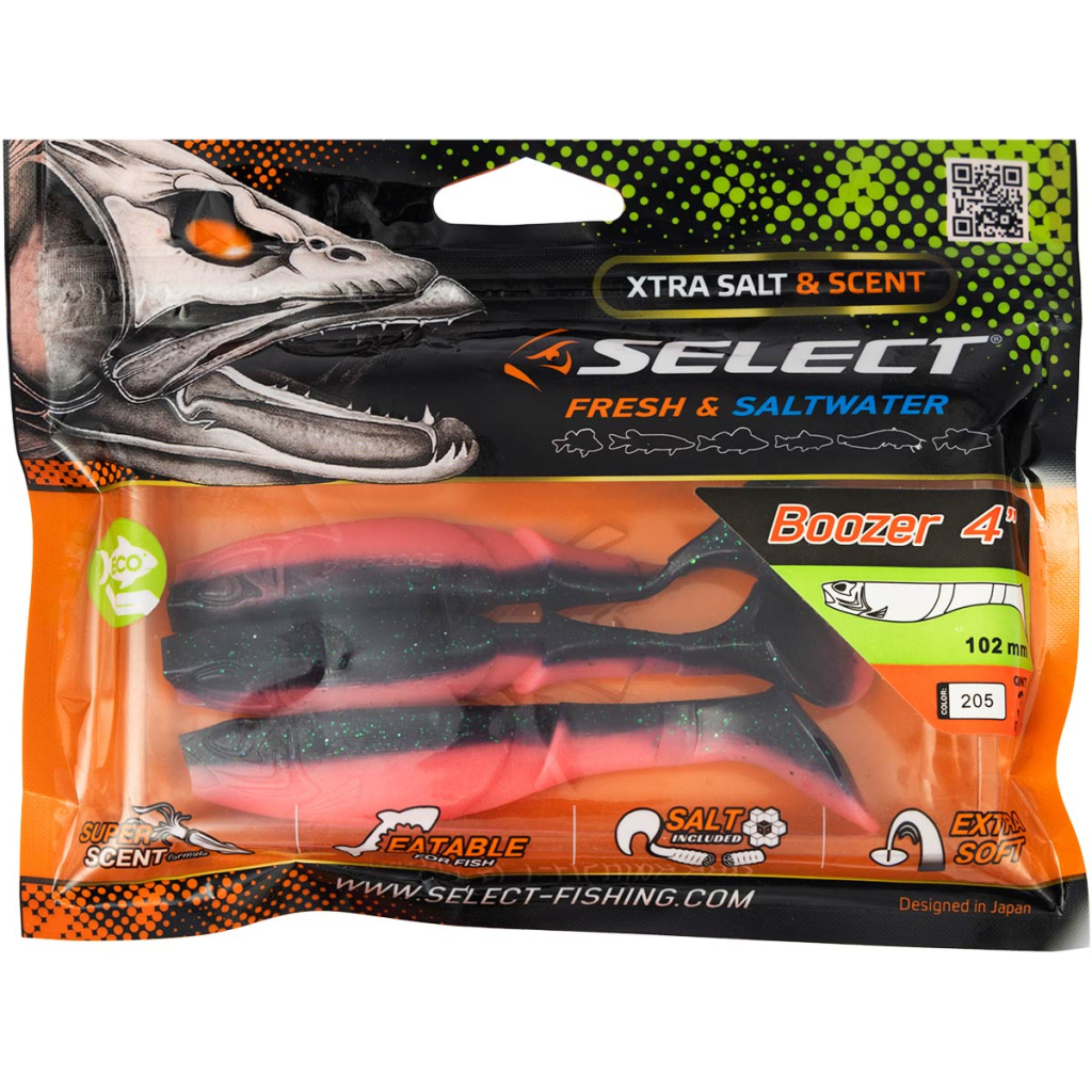 Силікон рибальський Select Boozer 4" 205 (3 шт/уп) (1870.32.38) - зображення 2