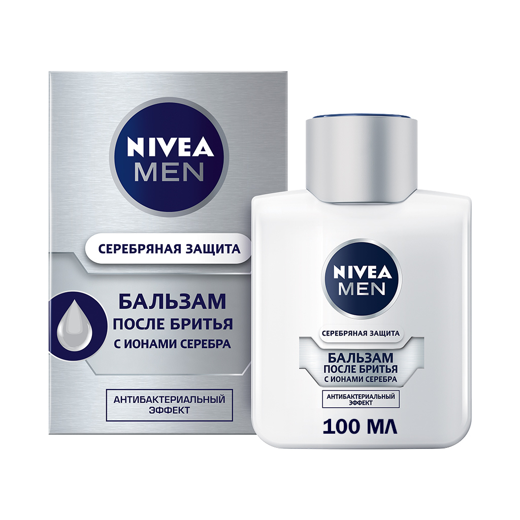 Бальзам після гоління Nivea Men Срібний захист з іонами срібла 100 мл (4005808571963/4005808571895) - изображение 2