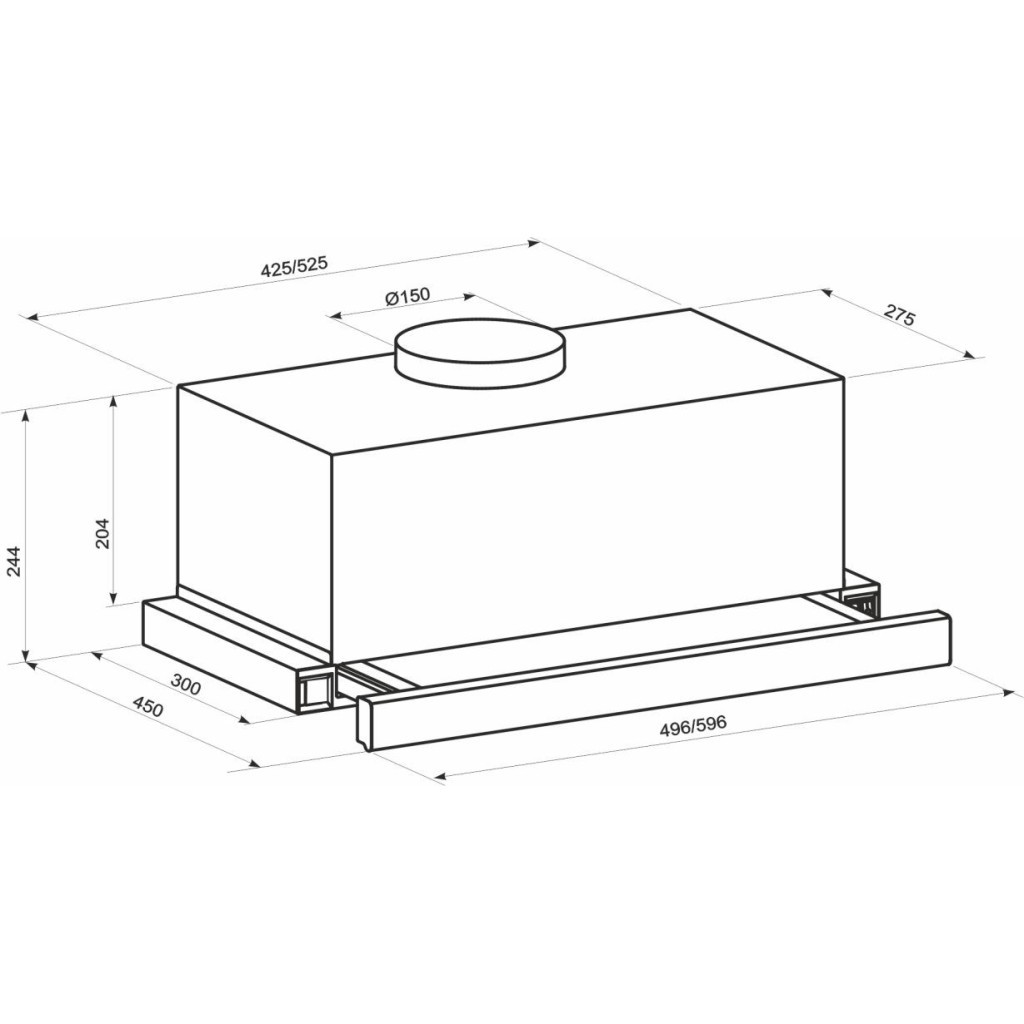 Витяжка кухонна Eleyus BREEZE G 1200 60 BL - зображення 12