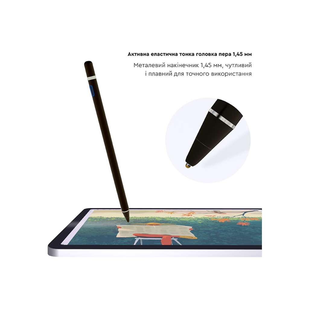 Стилус AirOn AirPen для ємнісного дисплею Black (6126755803223) - изображение 6