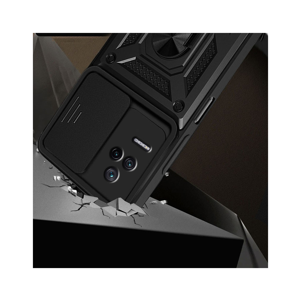 Чохол до мобільного телефона BeCover Military Poco F4 Black (709128) - зображення 3