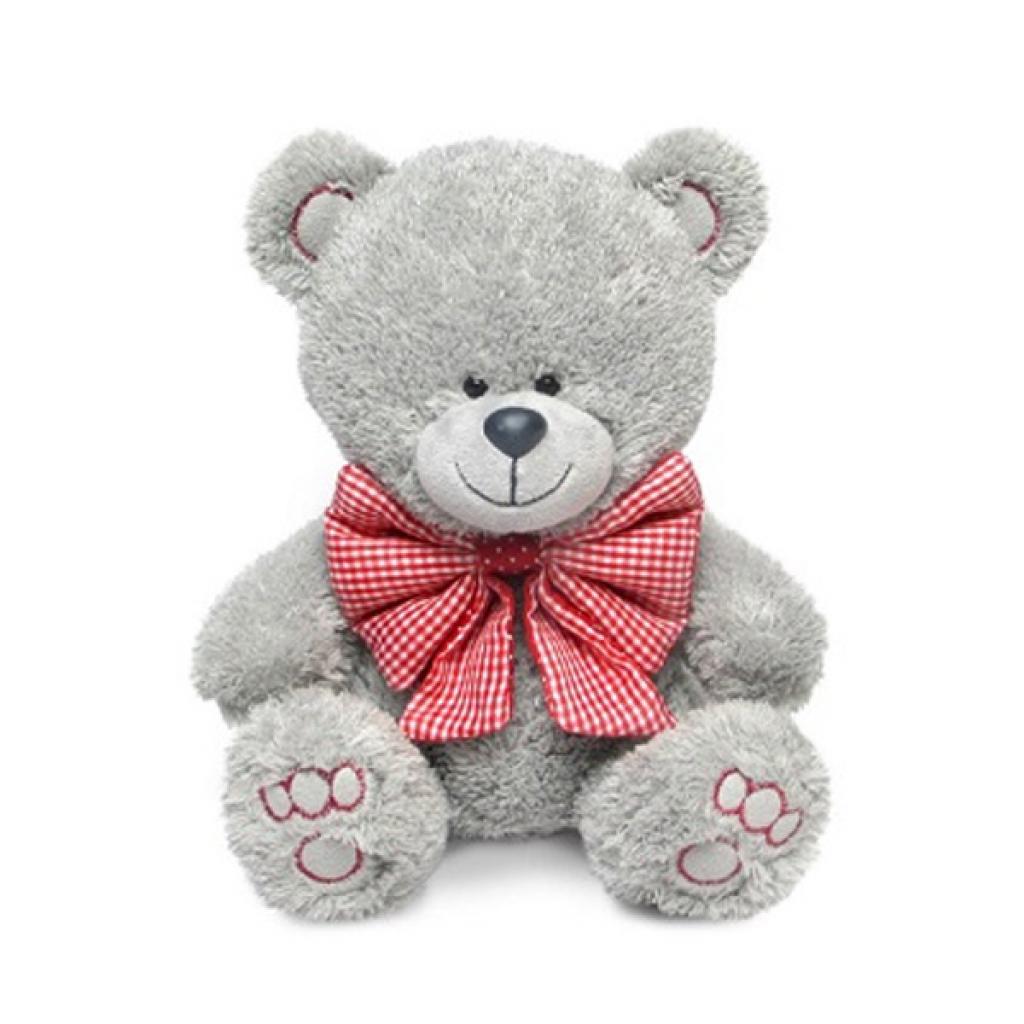 М'яка іграшка Lava Ведмедик Нікі з клітчастим бантом 21,5 см (LA8786H) - зображення 1