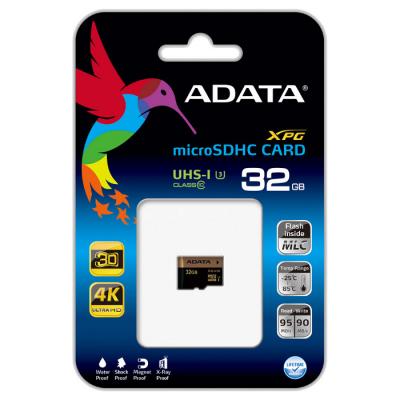 Карта пам'яті ADATA 32GB microSD class 10 XPG UHS-I U3 (AUSDH32GXUI3-R) - зображення 3