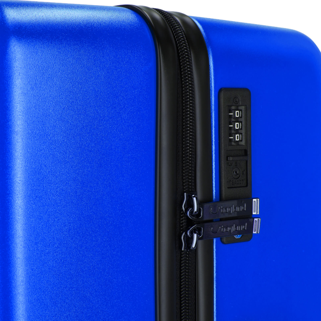 Валіза Bagland Wave середня 63 л синя (1143221835) - зображення 10