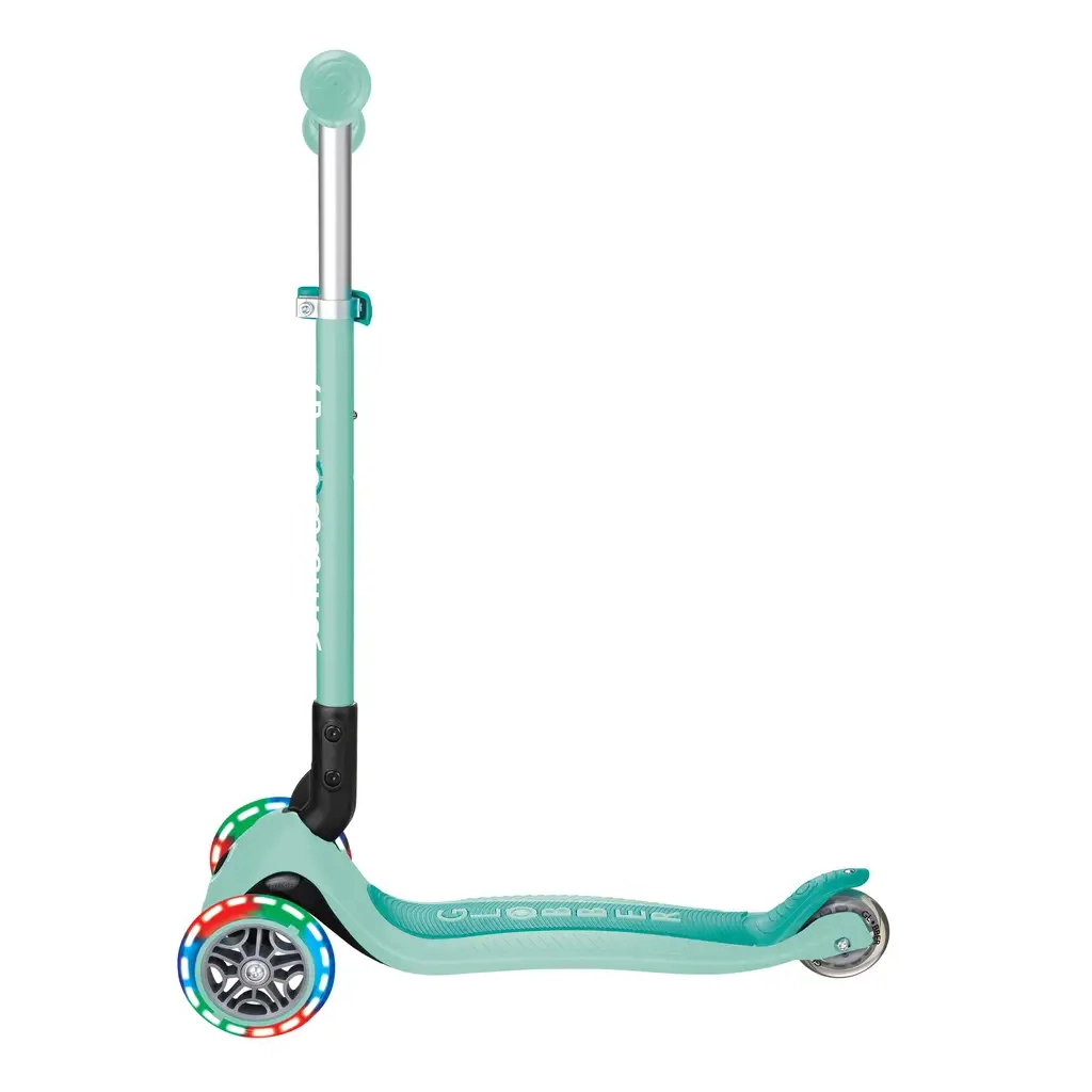 Самокат Globber Primo Foldable Lights колеса з підсвіткою до 50 кг 3+ М'ятний (432-206-3) - зображення 3