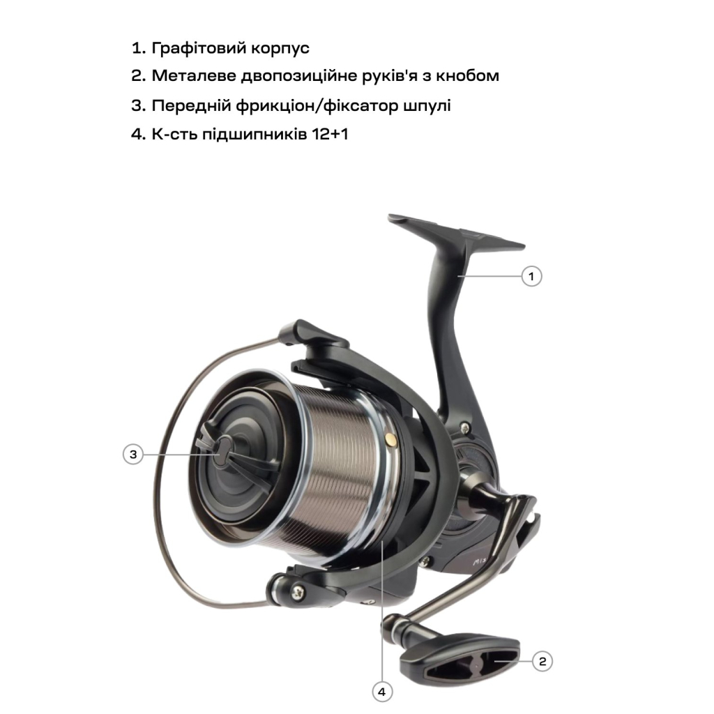 Котушка Brain Mission SE Reel 8000 12+1 BB 4.11 (1858.47.10) - изображение 5