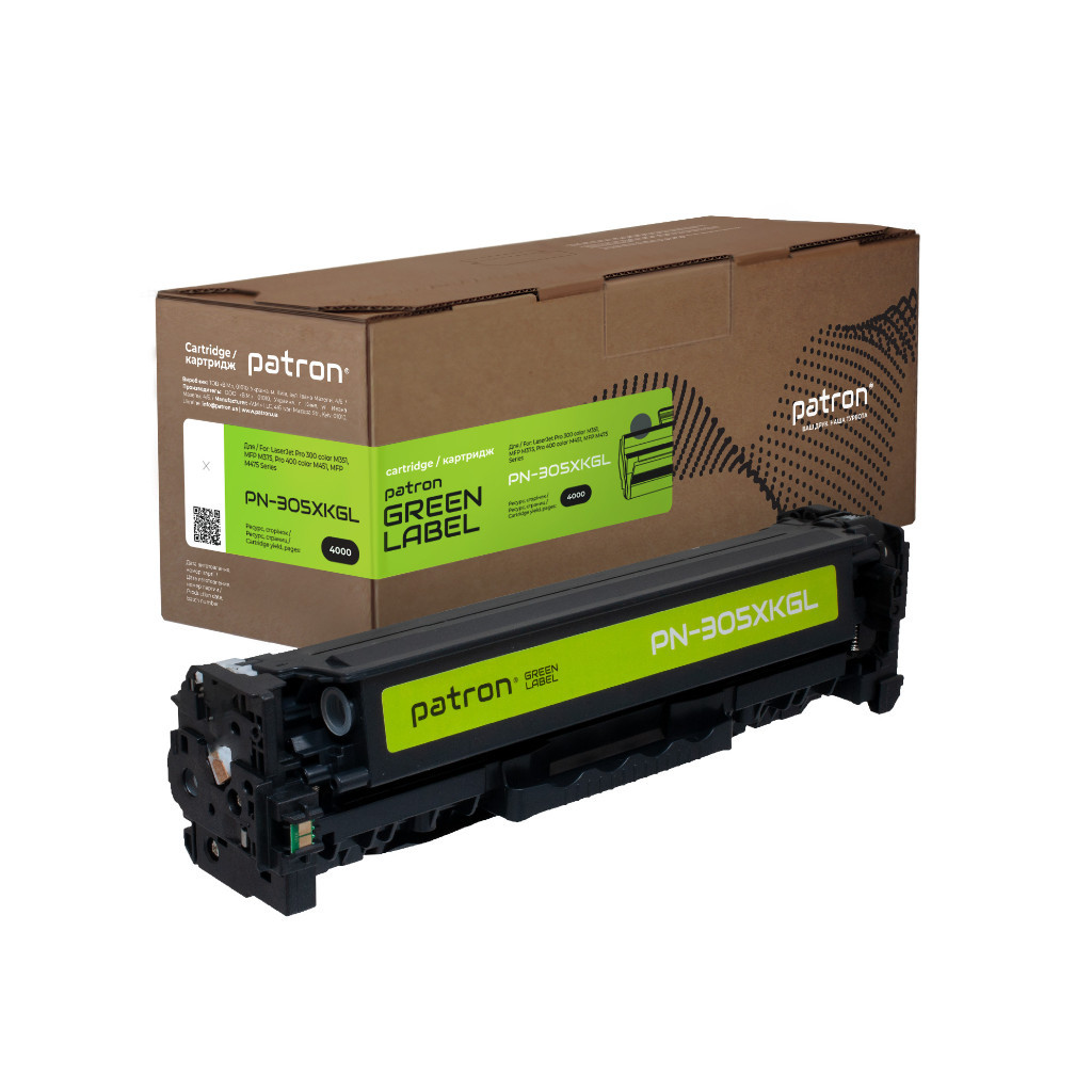 Картридж Patron HP 305X (CE410X) black Green Label (PN-305XKG) - изображение 1